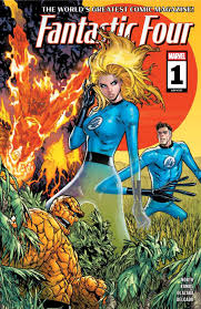 Illustrated museum display of Fantastic Four number 1