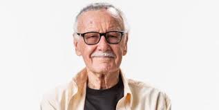 Illustrated portrait card for Stan Lee